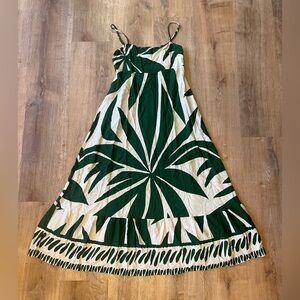 Label of Love Linen Blend Smocked Maxi Dress